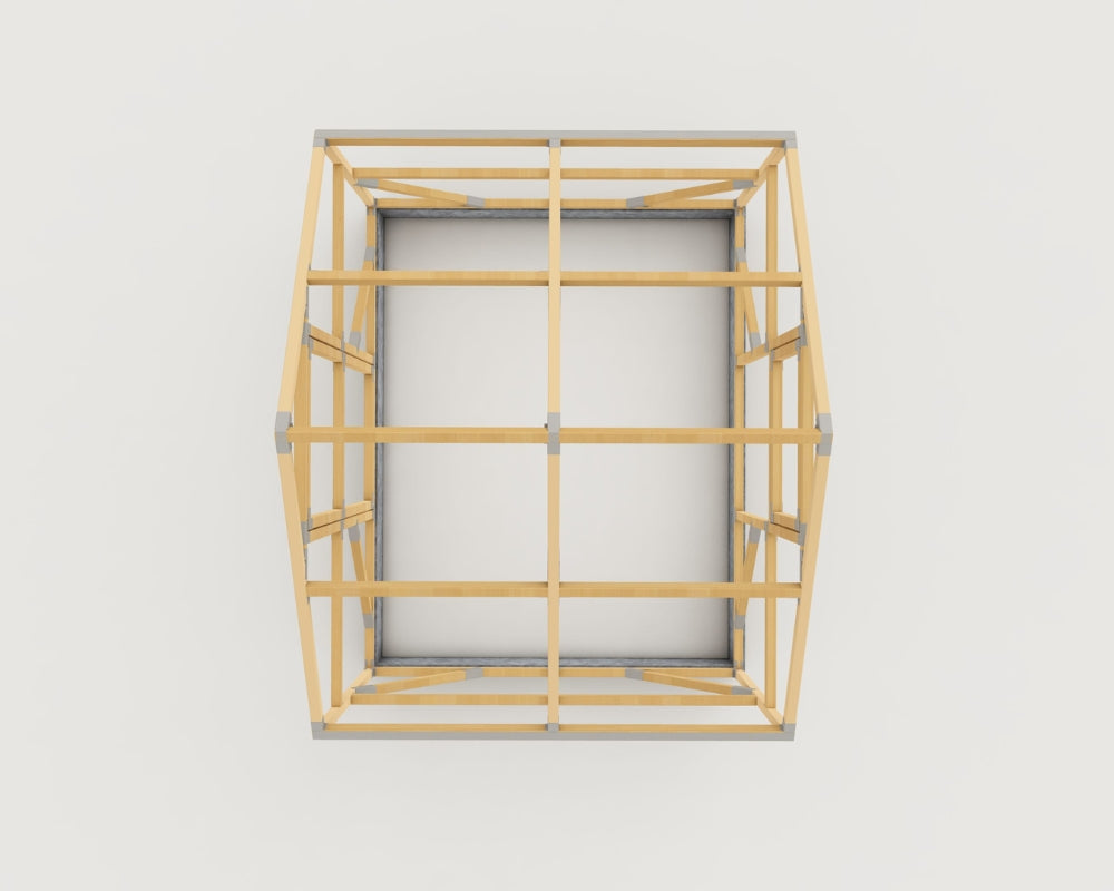 Medinis šiltnamis 2 x 2.6 x 2.3m