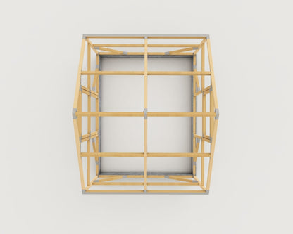 Medinis šiltnamis 2 x 2.6 x 2.3m